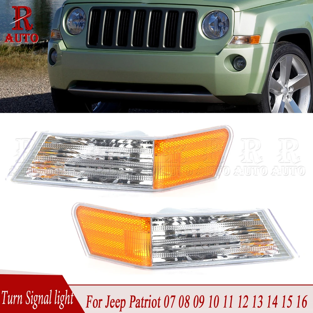 R-AUTO bez żarówki przedni kierunkowskaz samochodowa wkręcana lampa dla Jeep Patriot 2007 2008 2009 2010 2011 2012 2013 2014 2015 2016