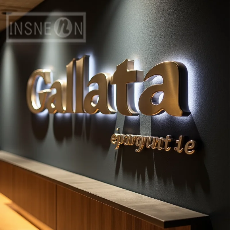 Custom Made 3D Illuminated LED Metal Sign For Business Storefront Outdoor Waterproof Backlit Advertising Display