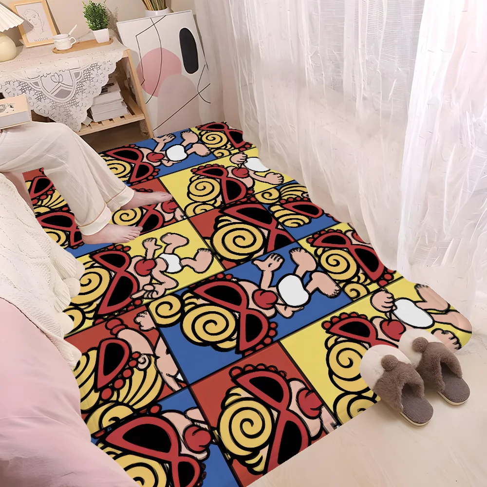 Japan Fashion Hysteric Mini Hallway Carpet Non-Slip Laundry Room Mat Laundry Decor Balcony Child Living Room Bedside Area Rugs