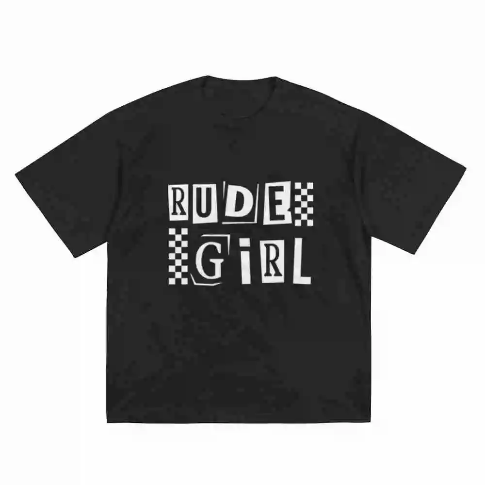 2 Tone Ska Music Rude Girl Short Sleeve Tee 100% Cotton T-Shirt