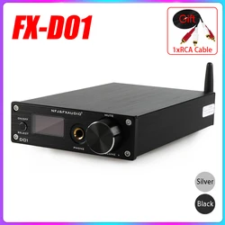 Fx-audio D01 dekoder DAC Bluetooth 5.0 USB ES9038Q2M wzmacniacz słuchawkowy 32Bit 768kHz DSD512 XU208 wzmacniacze wyjście liniowe Audio DAC