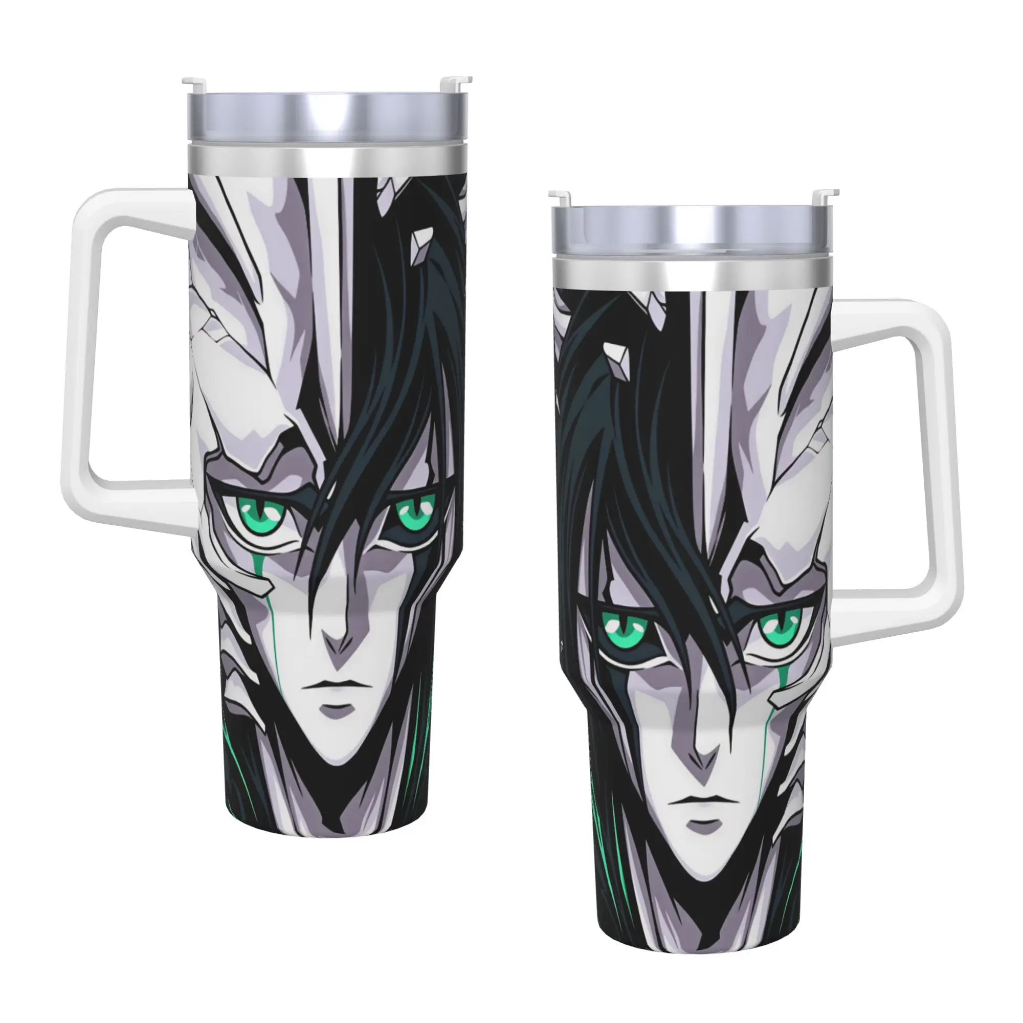Bleach Kurosaki Ichigo Anime Stainless Steel Tumbler Travel Mugs Cup 40oz Thermal Mug Cold Milk Tea Water Bottle