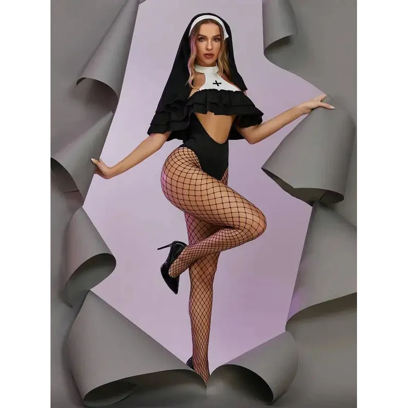 Pakaian Dalam Seksi Panas, Kostum Porno Eksotis Wanita, Cosplay Lolita, Pakaian Dalam Tanpa Selangkangan, Gaun Pembantu Prancis, Seragam, Kostum Erotis