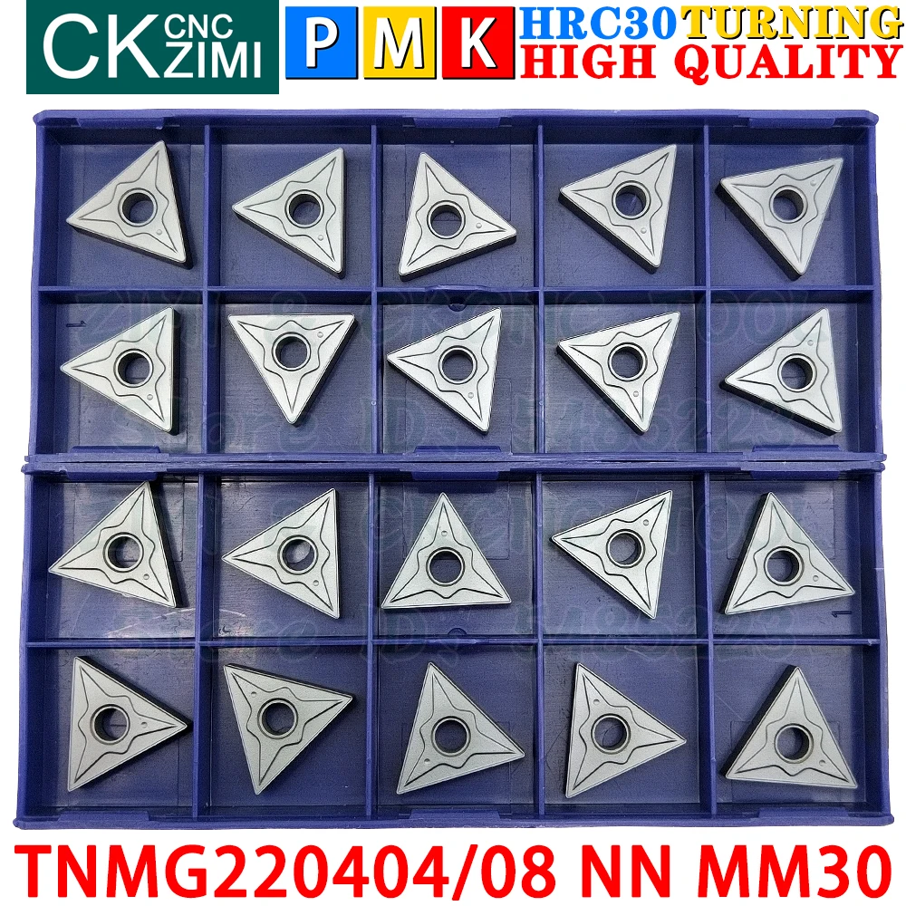 TNMG220404 NN MM30 TNMG220408 NN MM30 Carbide Inserts External Turning Insert Tool TNMG 2204 CNC metal lathe Turning cutter tool