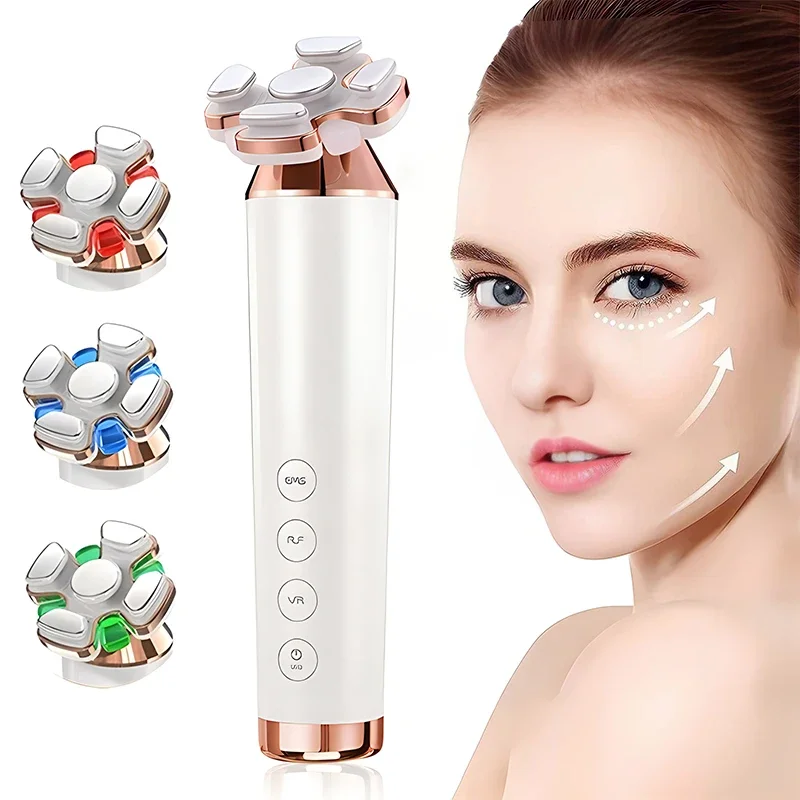 

HIFU 4 In1 Facial Massager Facial EMS Face Massager Radio Frequency Skin Tightening Led Light Therapy Beauty Health Device