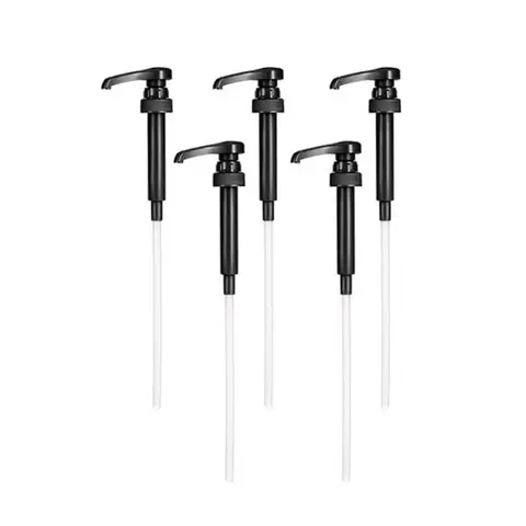 5 पीस 10 सीसी सिरप पंप फूड-ग्रेड पीपी क्वांटिटेटिव हैंड-प्रेस बोतल पंप प्रेस्ड स्टाइल DIY लिक्विड पंप डिस्पेंसर किचन 12 best sales सिरप पंप - №4