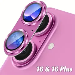 Metal Tempered Glass Camera Lens Protector for IPhone 16 15 14 13 Pro Max Plus 16Plus 16Pro 15Pro IPhone16 Full Cover Accessory