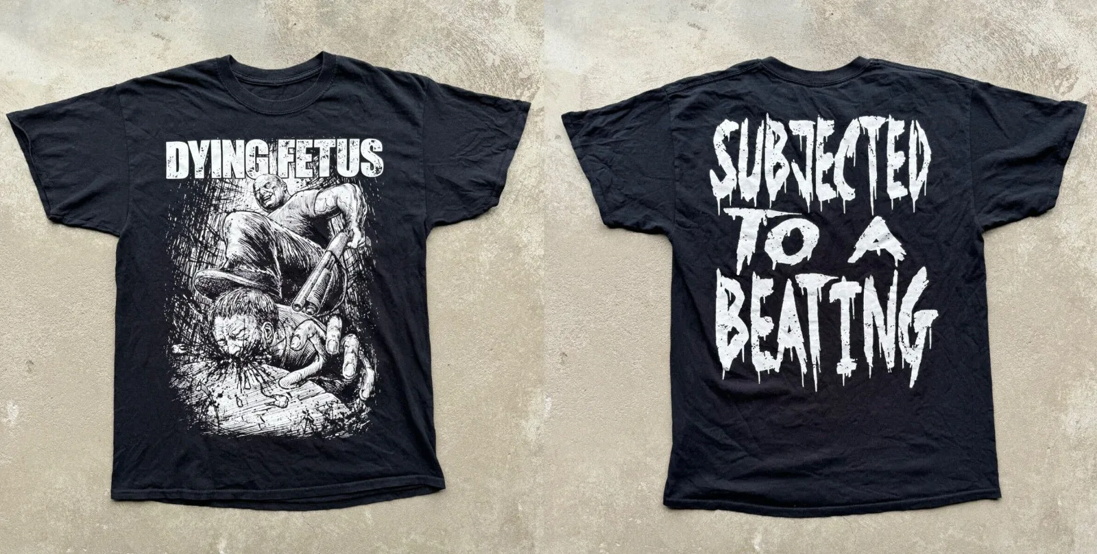 Dying Fetus - Subjected To Beating Short Sleeve Black All Size T-Shirt AR828