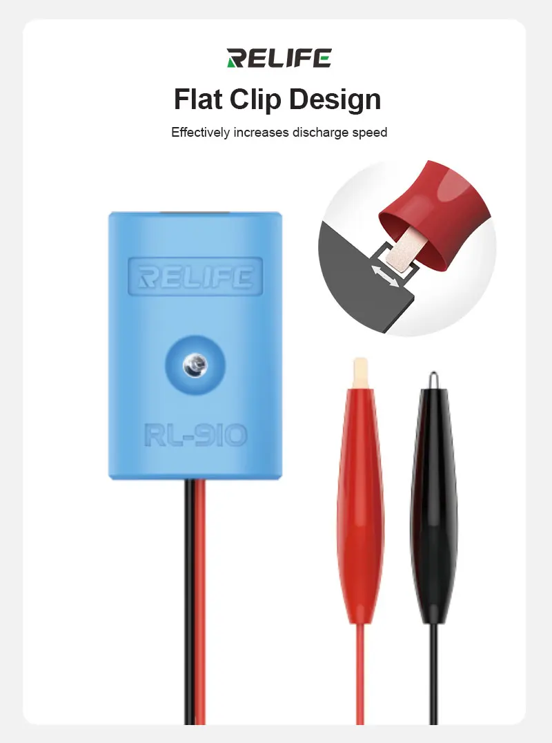 Relife RL-910 Battery Quick Release Cable 27V Interface Clip with Type C Device for iPhone 16 17 Precision Battery Glue Removal