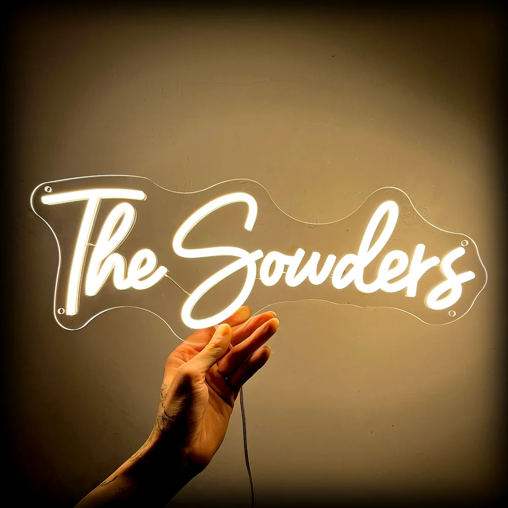 

Custom Name Wedding Neon Led Sign Personalized Name Neon Light Signs Wedding Bedroom Decoration Led Name Neon Lights USB