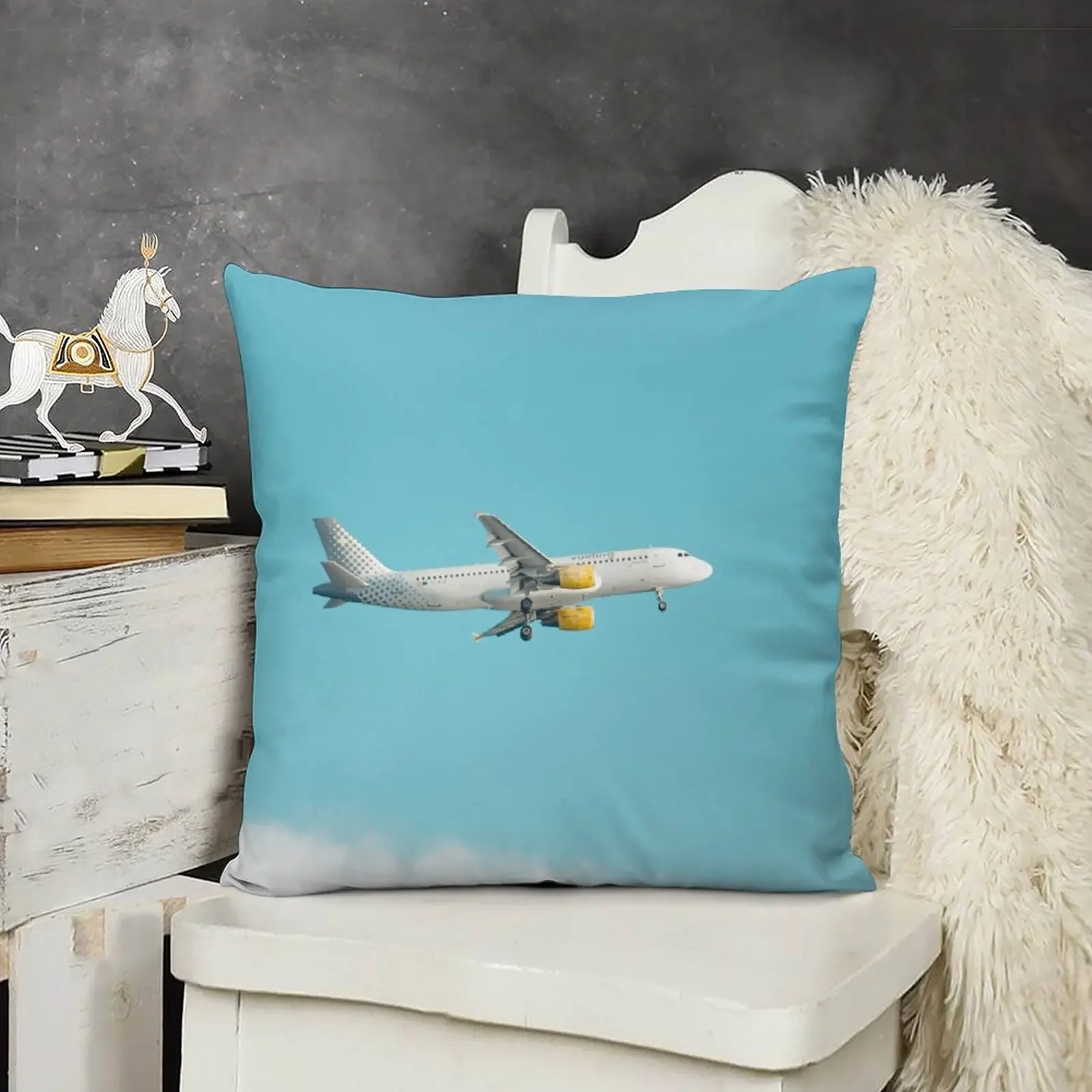 

Vueling A320 Throw Pillow Pillow Cases Decorative Luxury Pillow Case Christmas Cases Rectangular Cushion Cover