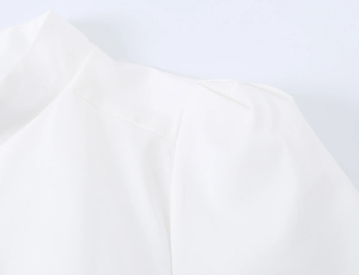 Damen Schickes Freizeit-Slim-Fit Kurzarm-Hemd KONDALA 2026 Sommer Trendiges Einreihiges Oberteil Weibliche High-Street Pendler-Hemden Top – Detail 29