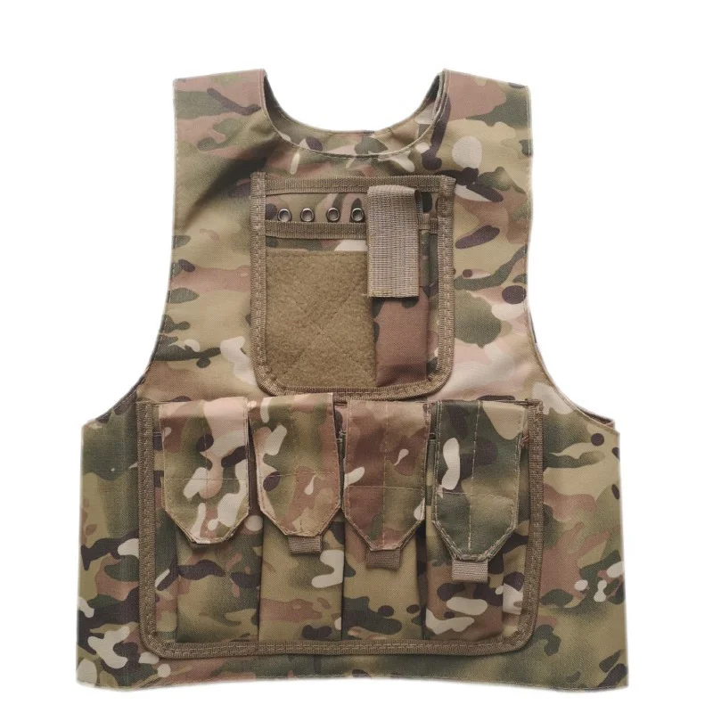 Children Combat Training Vest KidS Outdoor CS Vest Airsoft Paintball Camouflage Uniform Tactical Waistcoat Shooting Protect Gear