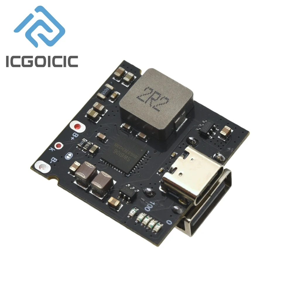 Placa de carga/descarga PD de bateria de lítio 3,7 V ~ 4,2 V – Módulo de carregamento rápido bidirecional 4A para bancos de energia