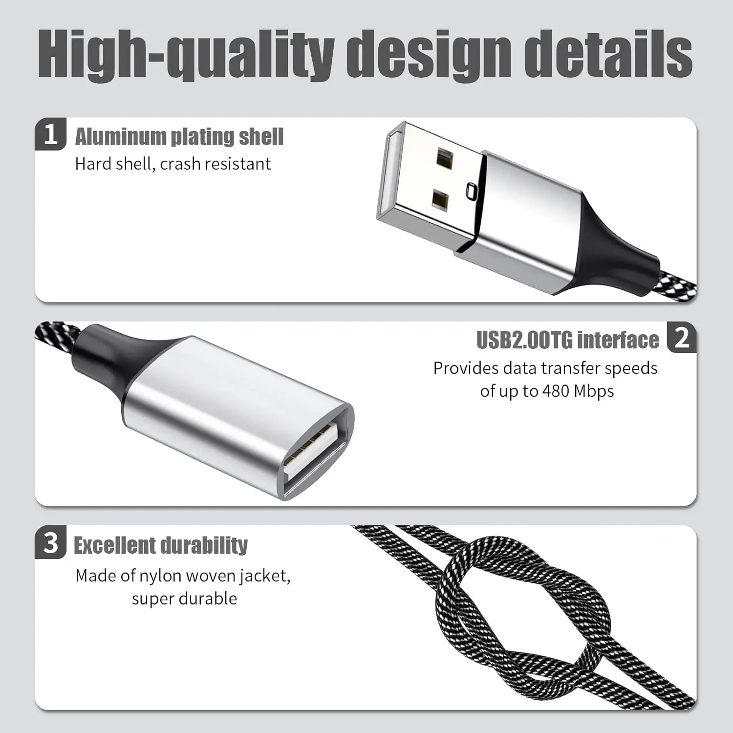 Station d'accueil multi-ports USB 3.0 deux en un, 10 pièces, pour téléphone portable, ordinateur, disque U, câble d'extension de souris US