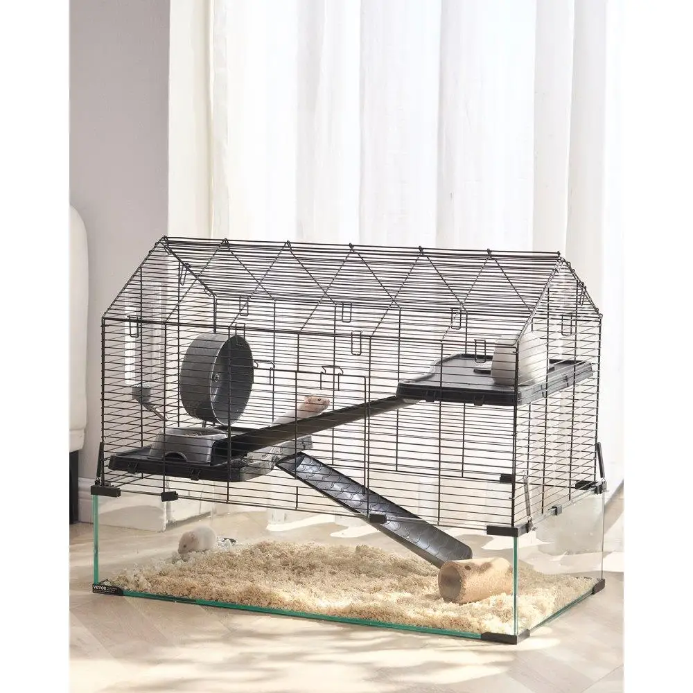 

Wire Hamster Cage 29.5in Habitat for Gerbils Mice Small Animal Durable