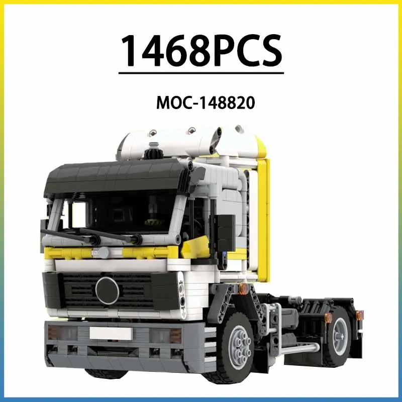 MOC-148820 Строительный блок 1748 2-осевой грузовик-кабина Сверхмощный грузовик Сборка строительных блоков 1468 шт. Рождественские подарки для детей