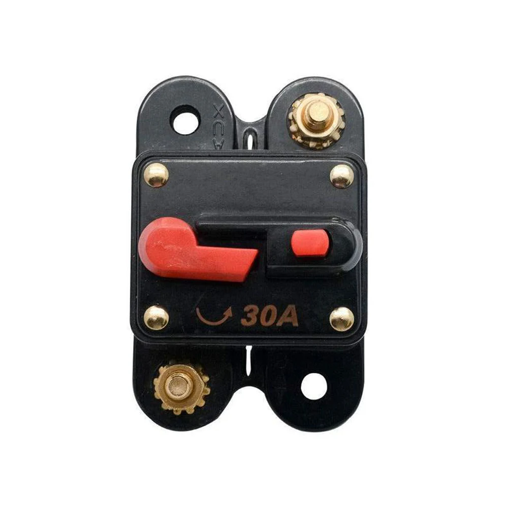 1Pcs 30A Surface Mount Circuit Breaker For Various Models Thermoset Plastic UL Rated 94V0 Premium Material Black Car Breaker