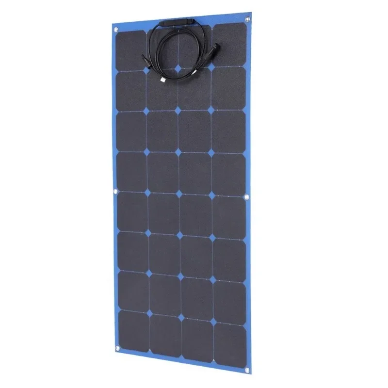 100 W ETFE Sunpower Monocrystalline Flexible PV Solar Panel For RV, Car, Boat