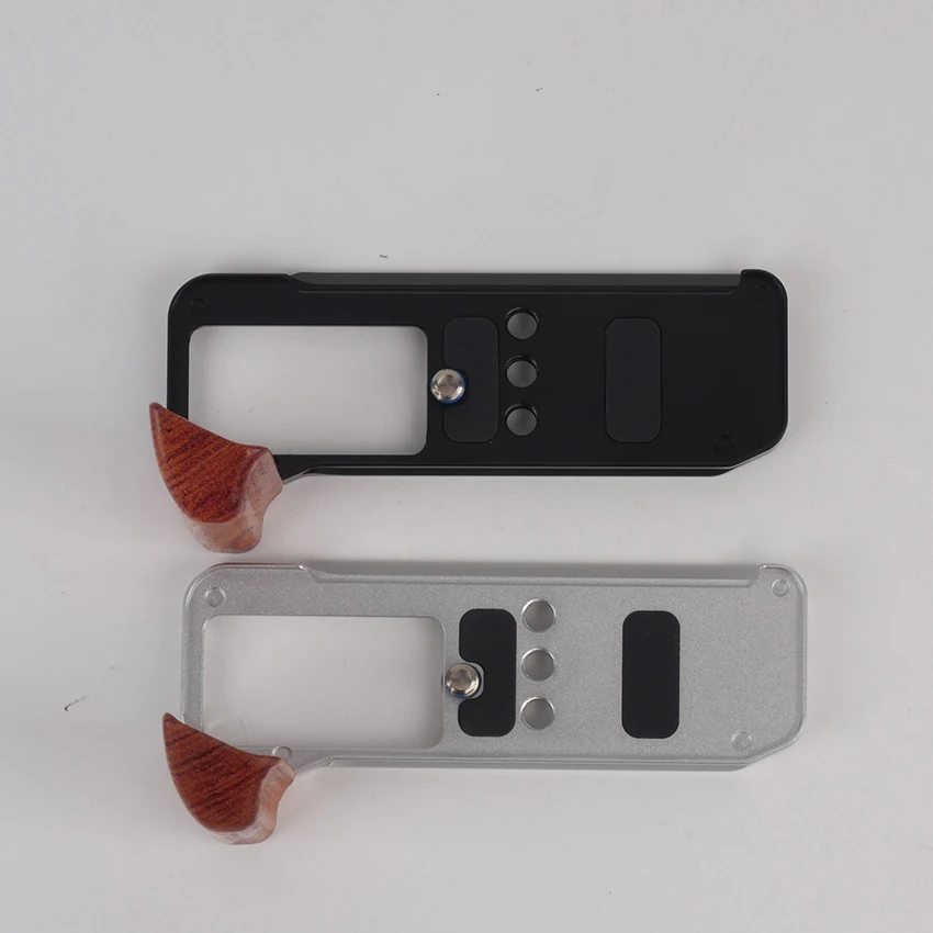 Impugnatura in legno massello con base metallica a sgancio rapido per accessori di protezione per fotocamera Fuji XM5