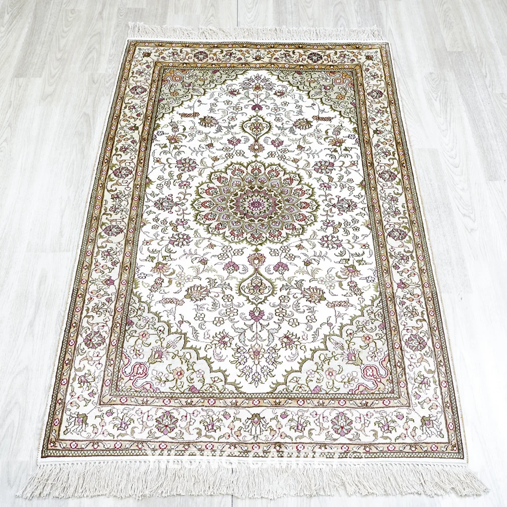 91x152cm Antique Oriental White Carpet Exquisite Pakistan Rugs (YJH074B)