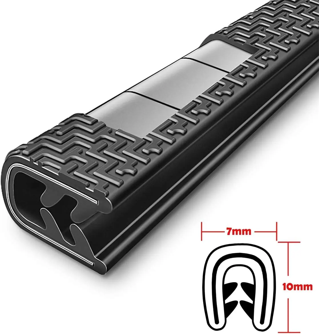 Car Door Edge Guards Universal Fit Rubber U Shape Edge Trim Car Door Edge Protection Car Protection Door Edge Fit for Car Black