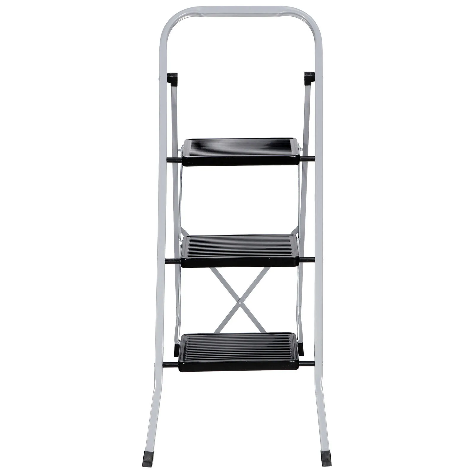 3 Step Ladder Folding Step Stool with Wide Anti-Slip Pedal Convenient Handgrip United States