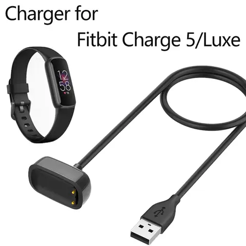 Replacement Watch Charger Fit For Fitbit Luxe USB Fitbit Charge 6 / Fitbit Charge 5 smartwatch charging dock