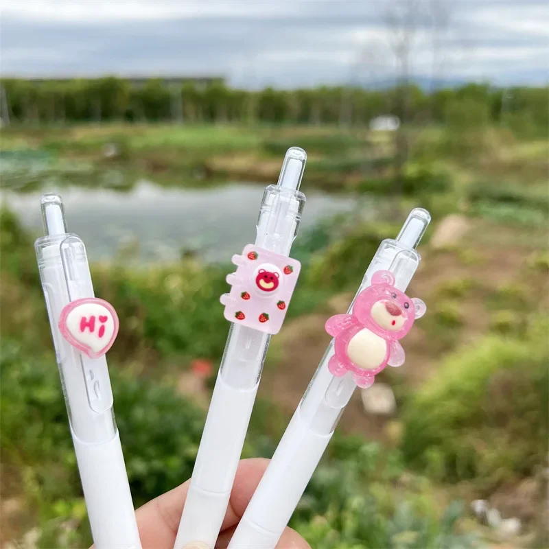 

36 шт., милый стиль, студенческая сеть, красный кулон, мультяшная мульти-стильная ручка-скраб, высокое качество, красивая ручка, корейские канцелярские принадлежности