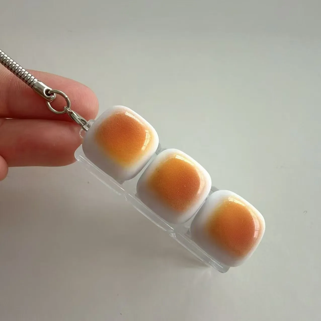 Caramel Bread Design Fidget Keychain Keys Button Keycap Finger Keyboard Cap DIY Keyboard Relief Stress Pinch Toy Adult image 5
