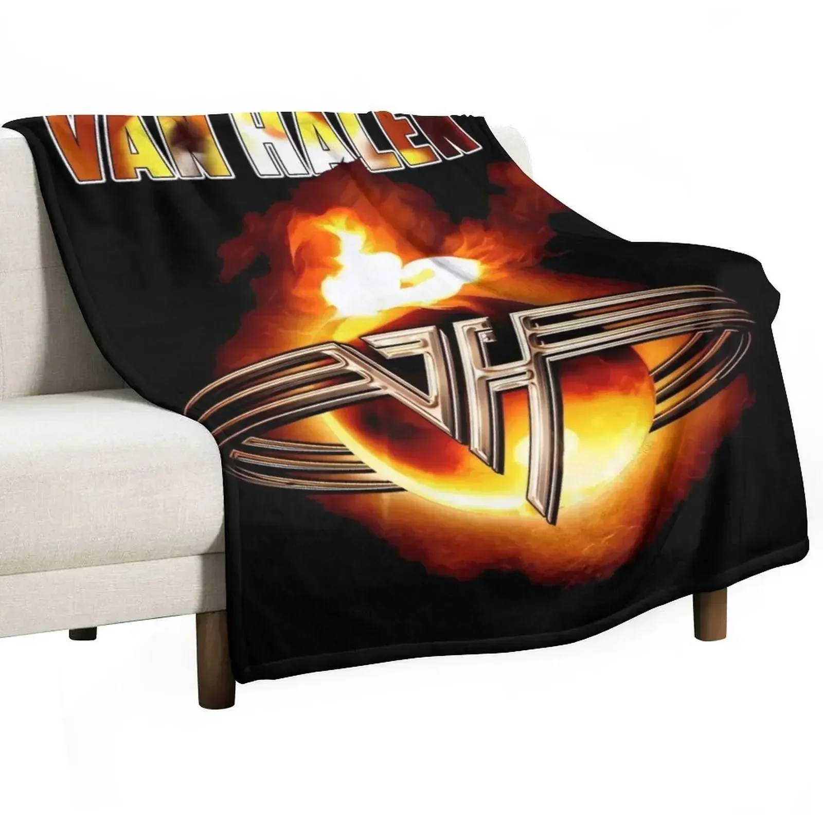 Van Halen 11 BK Throw Blanket Softest valentine gift ideas funny gift decorative Blankets