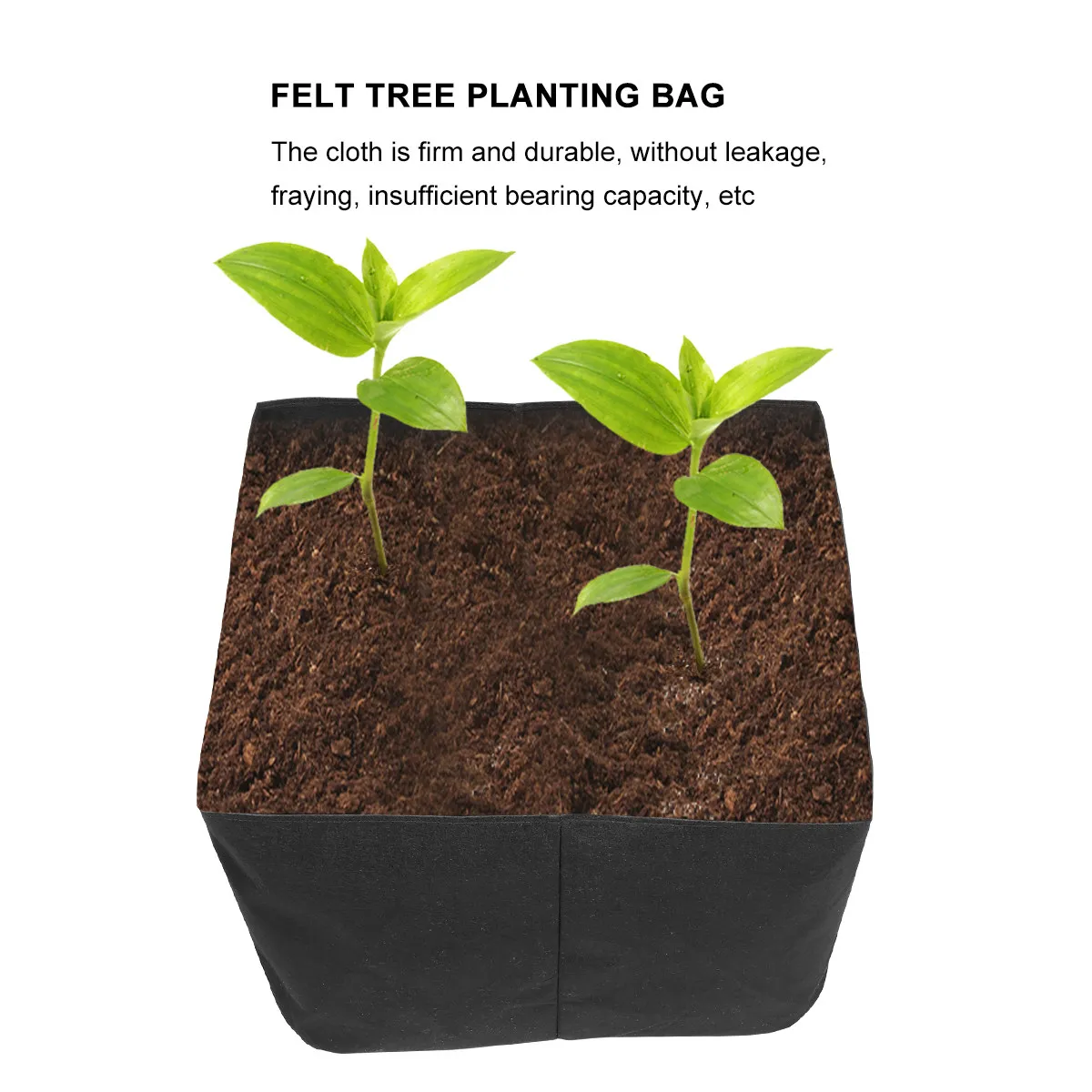 

Planting Bags Nonwoven Felt Fabric Thickened Breathable Grow Bag for Flowers Vegetables Herbs Potatoes Tomatoes Garden Balcony