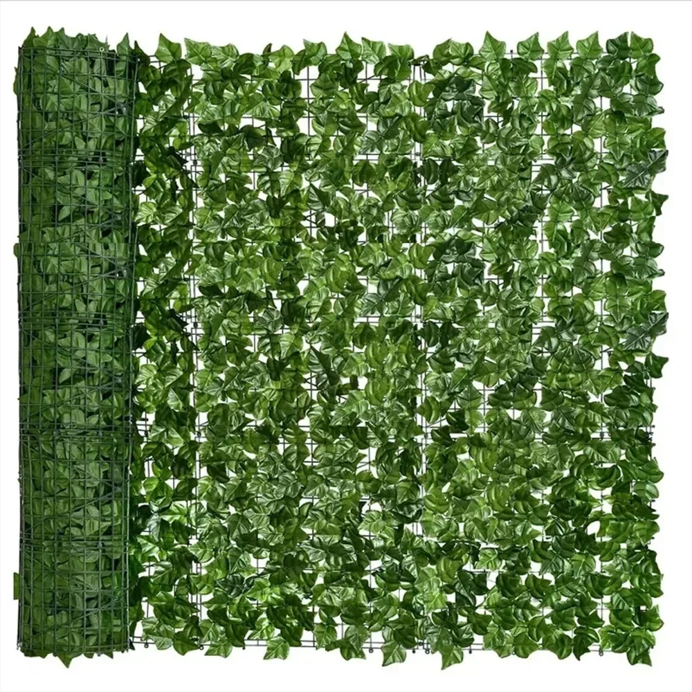 Artificial Ivy Hedge Green Leaf Fence Panels Faux Privacy Fence Screen for Home Outdoor Garden Balcony Decoration