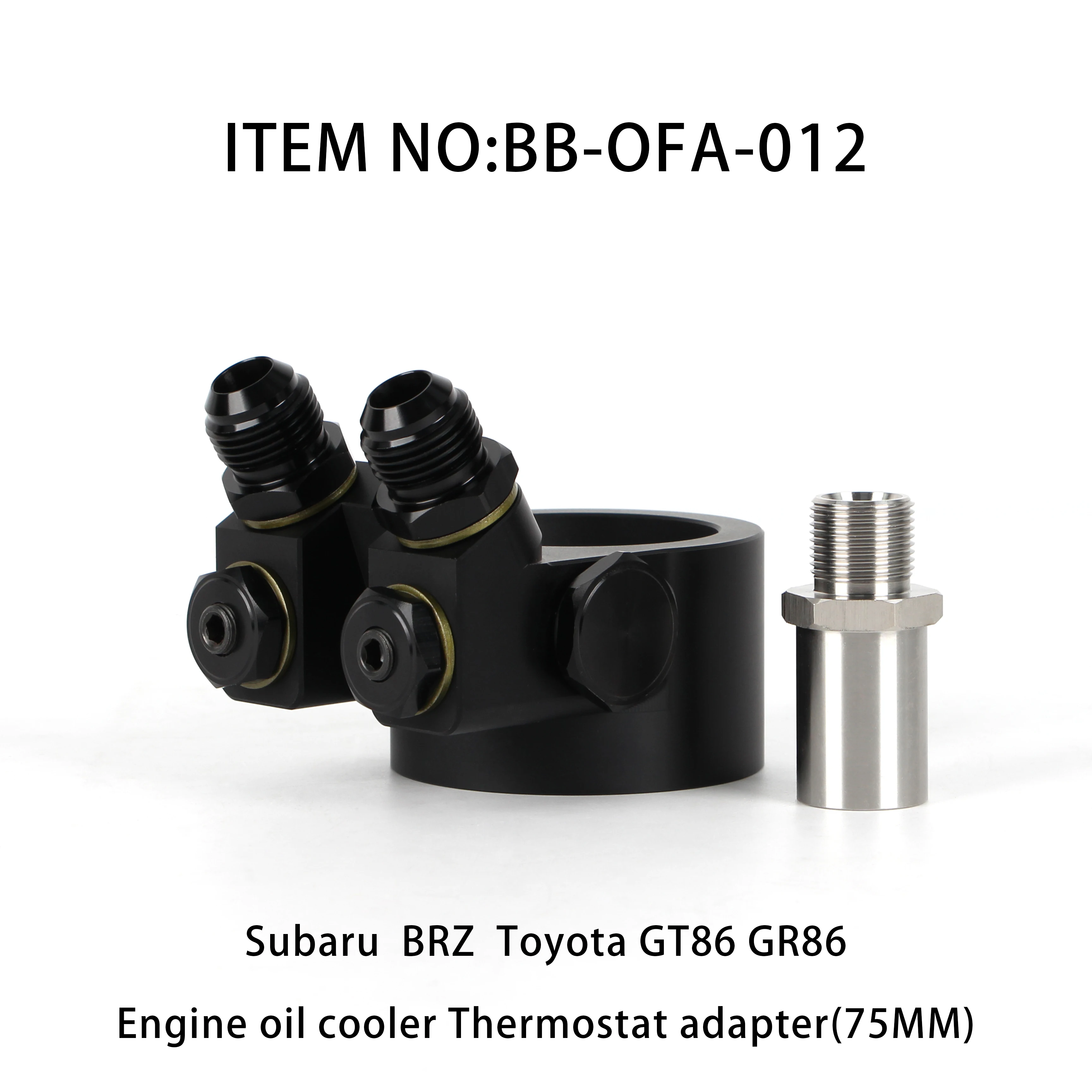 Battle Bee Thermostat Oil Filter Sandwich Adapter  Oil Cooler Plate Kit For Toyota GT86 GR86 Subaru BRZ BB-OFA-012