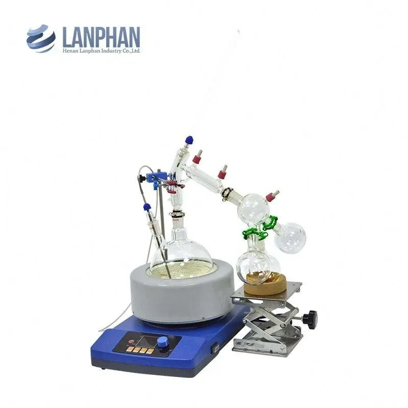 Gold Seller Lab 2L Short Path Glass Laboratory Kit for Chemistry and Essential Oil Extraction