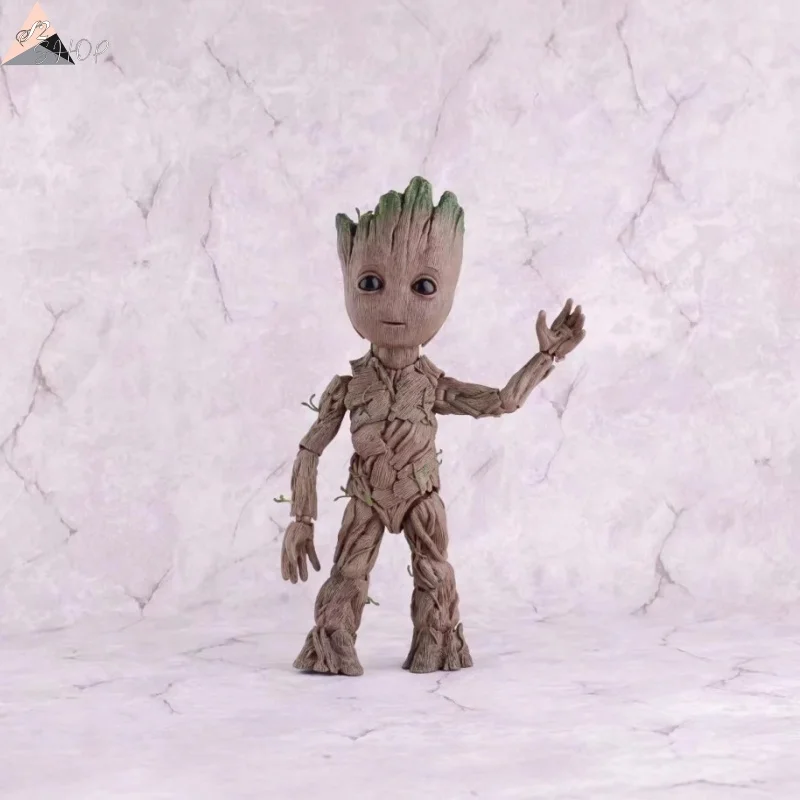 

Шарнирная фигура Грута Стражи Галактики, Коллекционная коллекция подвижных суставов, Подарочная коробка I Am Groot Planter