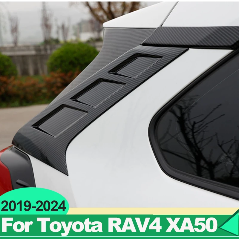 Dla Toyota RAV4 2019 2020 2021 2022 2023 2024 RAV 4 XA50 hybrydowa tylna szyba C słupek dekoracyjny pokrowiec akcesoria zewnętrzne