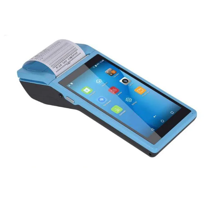 Android All In One Ticket Handheld Terminal Pos Machine Met 40Mm Papier Handheld Printer