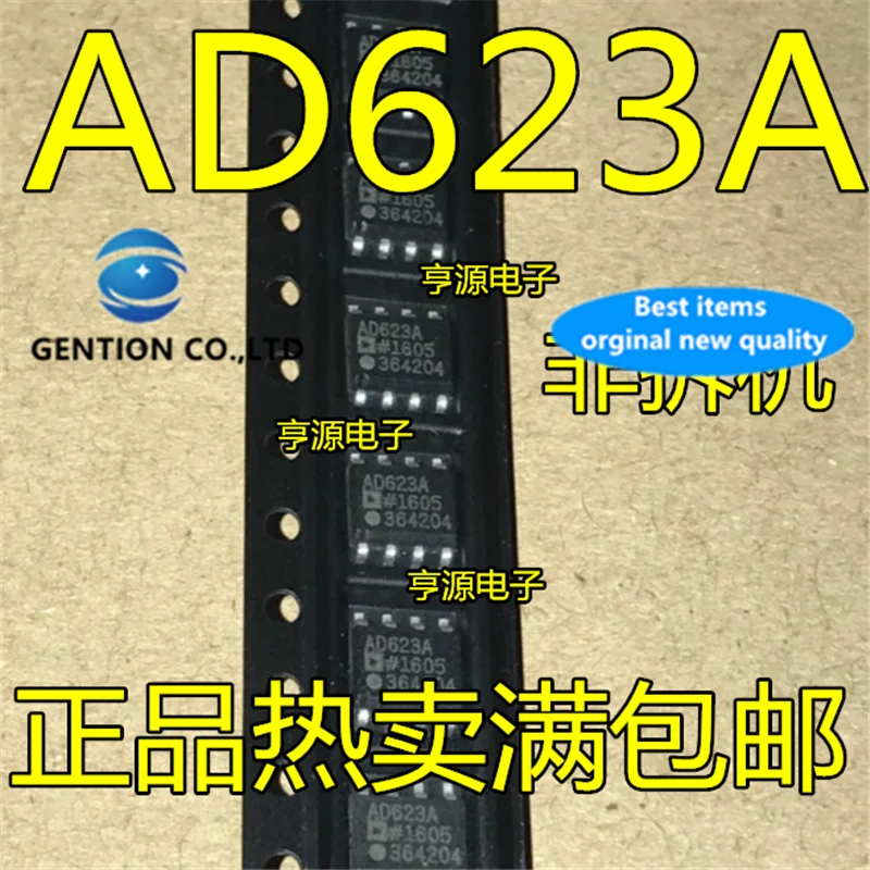 2Pcs AD623A AD623AR AD623ARZ  SOP-8 Instrument amplifier  in stock  100% new and original