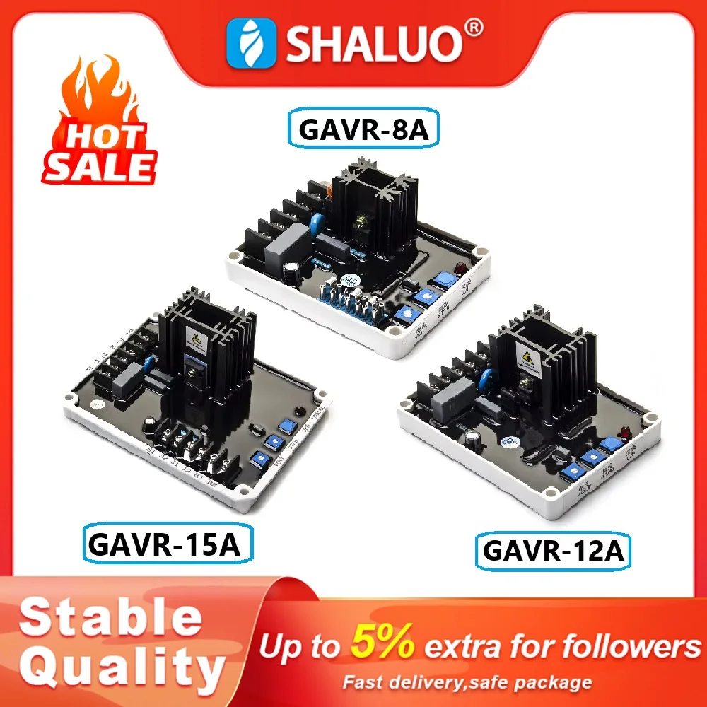 New GAVR8A GAVR12A GAVR 15A Gavr-8A AVR Generator Automatic Voltage Regulator Stabilizer Control Panel Brushless Generator Parts