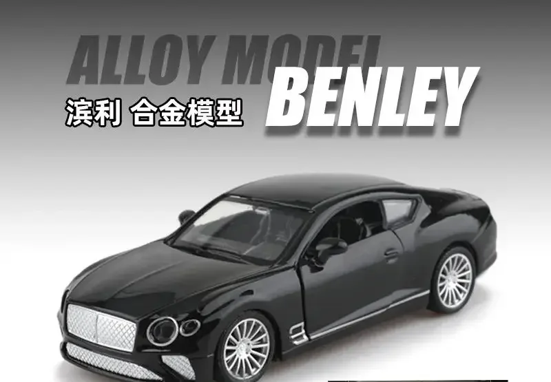 Carro de liga de brinquedo para meninos, modelo de carro esportivo de corrida realista, veículo de jogo infantil, recurso de tração, modelo de veículo colecionável