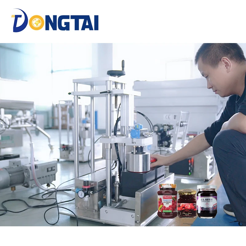 

Semi Automatic Vacuum Glass Jars Sealing Capping Machine