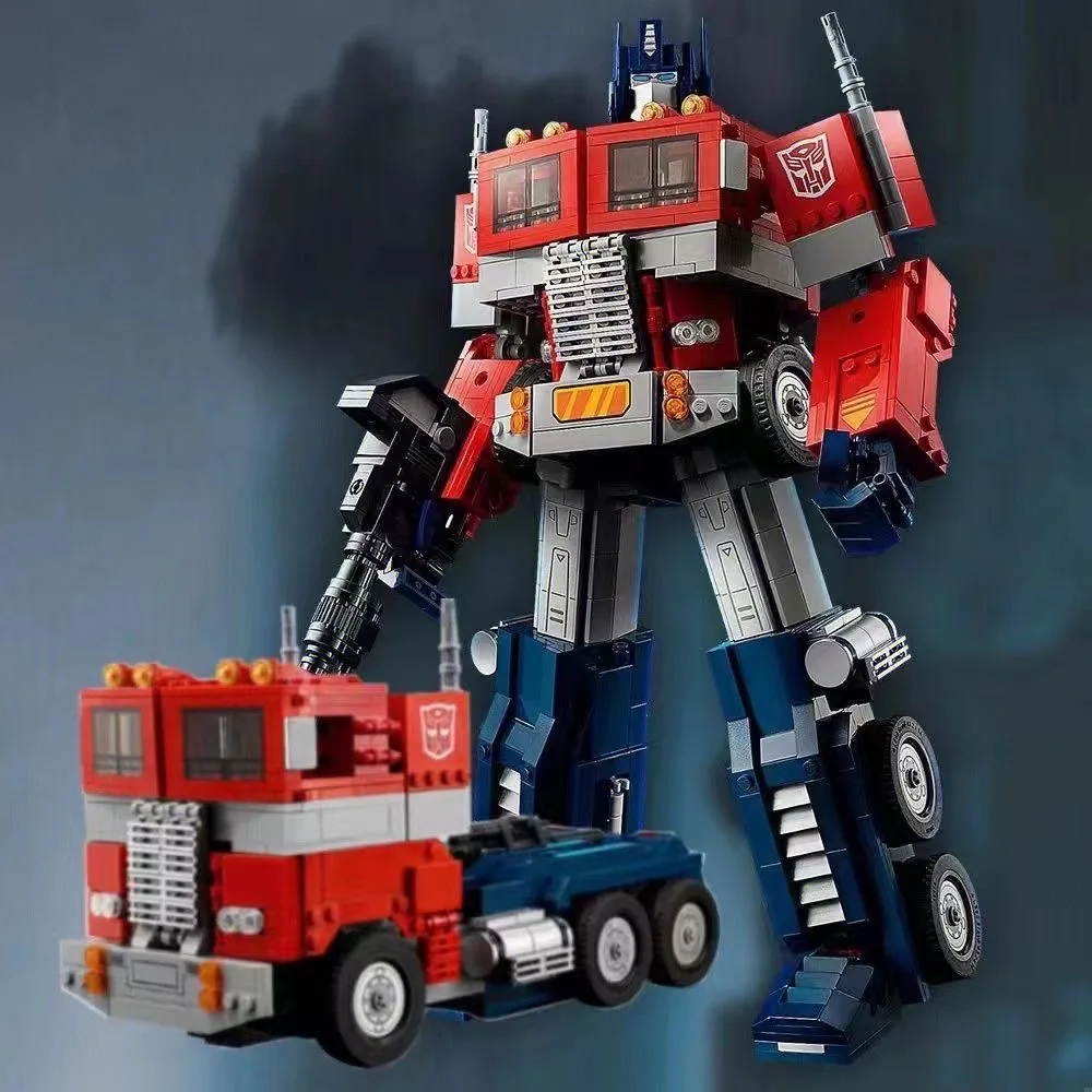 New 1580PCS Creative Expert Optimus Prime Building Blocks 10302 Auto Robot Truck MOC Assemble Bricks Toy Gift For Children Kids