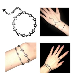 Hollow Five-pointed Star Bracelets Dainty Link Chain Bracelets Fashion Grunge Jewelry Adjustable Bracelets Y2K Jewelry Dropship