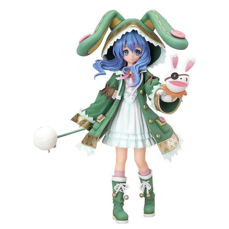 

18 см аниме сексуальная фигурка свидание A LIVE Himekawa Yoshino зеленые кроличьи уши капюшон плащ стоящая поза модель куклы игрушка подарок собирать ПВХ