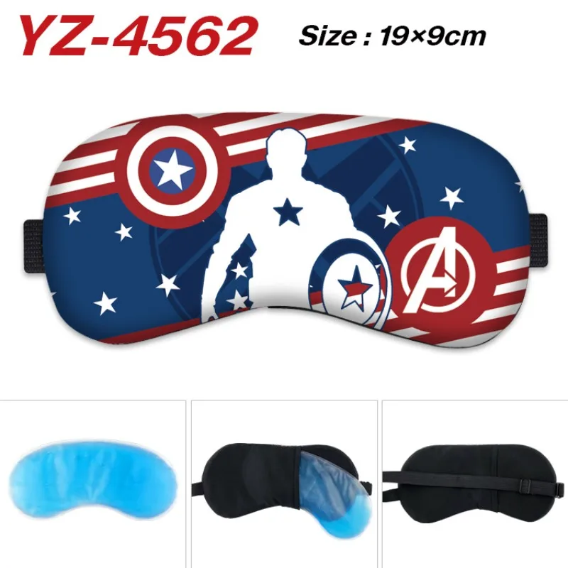 2024 New Kawaii Marvel Superhero Cold Compress Eye Mask Animation Series Blackout Sleep Travel Lunch Break Eye Mask