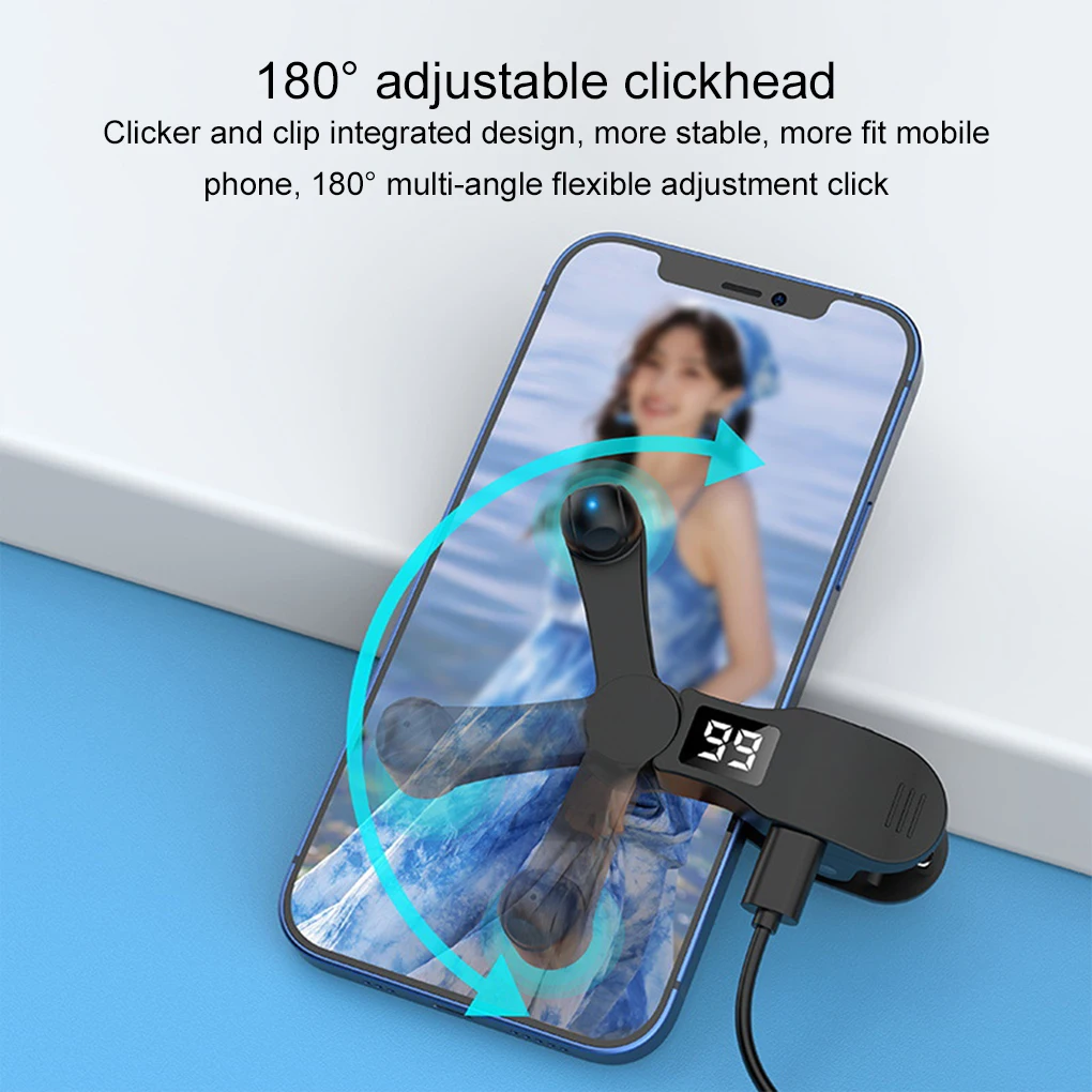 Digital Auto Screen Clicker for Smart Phone Apps Video Live Streaming Gadget Smartphone Game Screen Touch Tripods Tapper