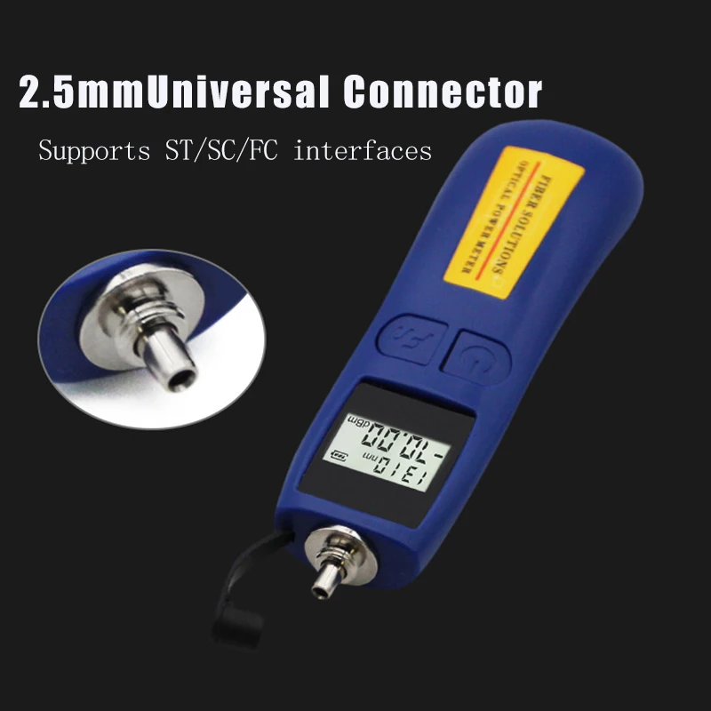 TL537Mini Fiber Optic Tester Power Meter Tools Fc Port Fiber Optic Power Meter Handheld Optical Fiber Photometer