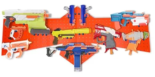 

Деревянная настенная панель Skywin для хранения бластеров Nerf, настенное крепление в форме орла, совместимо со всеми бластерами, органайзер для стены