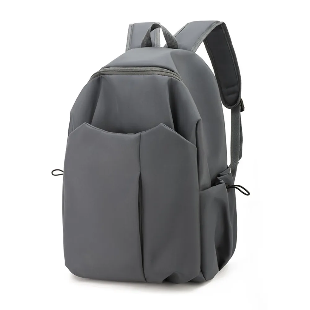 

Unisex Fashion Computer Backpack Large Capacity Zipper Student Schoolbag Casual Solid Color Travel Shoulder Bag High School
